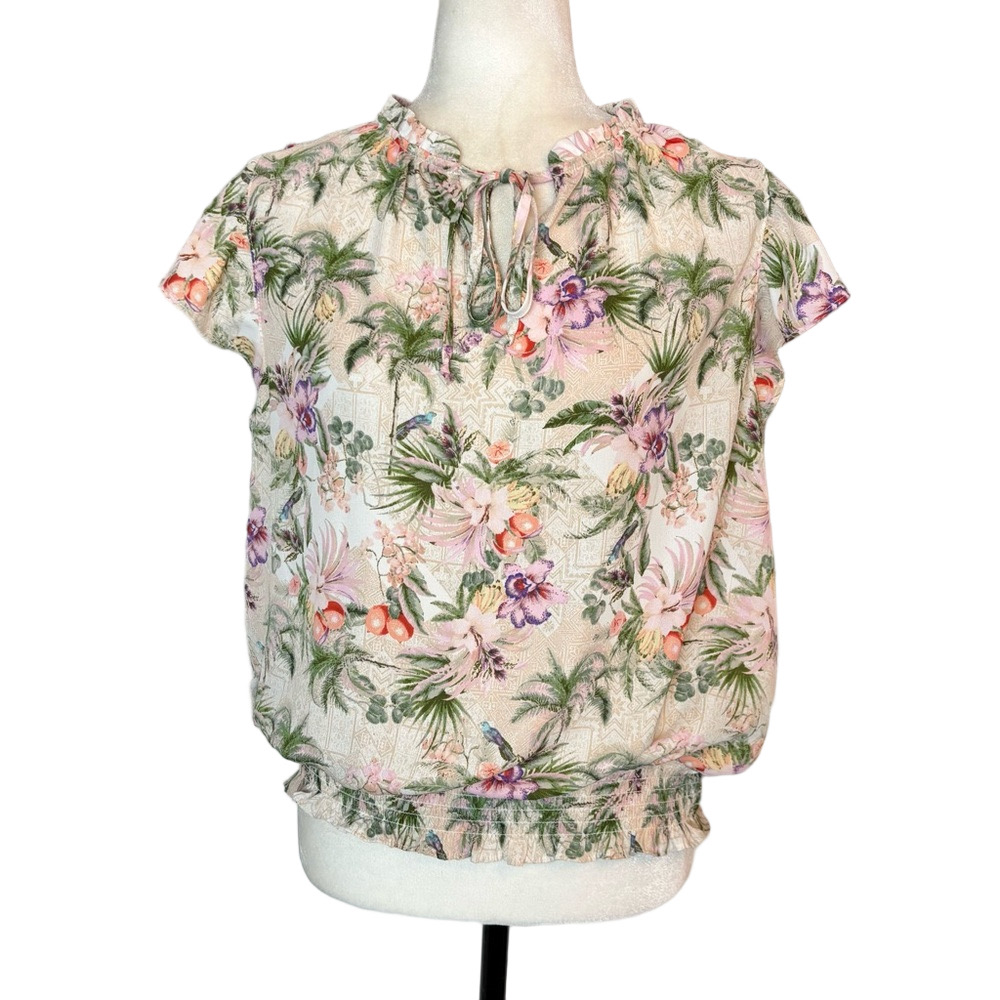 Alex & Lili multicolour floral blouse
